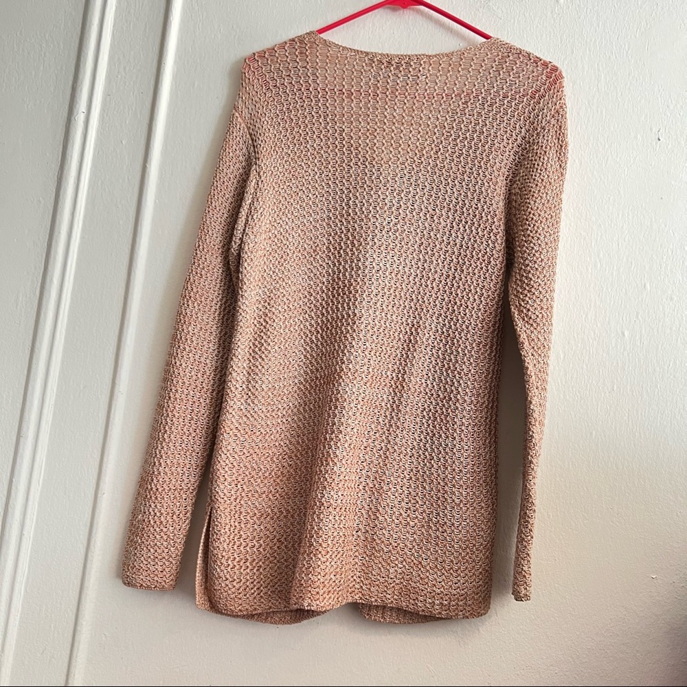 Peruvian Connection Peach Cable Knit Cardigan Siz… - image 7